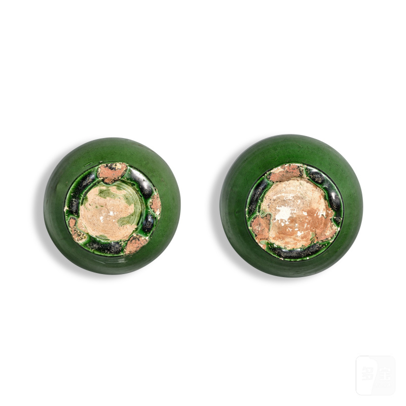 A pair of green-glazed jars, Liao dynasty | 遼 綠釉罐一對 - 图3